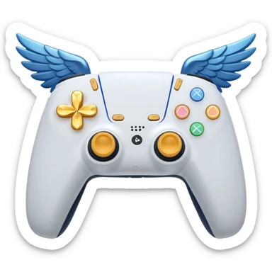 manette ps5 avec les ailes d'anges sticker