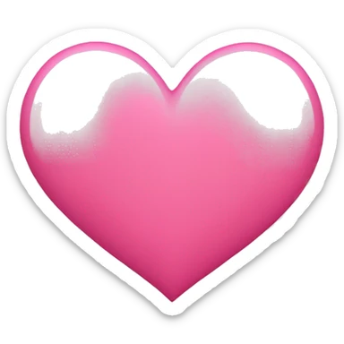Pink heart  sticker