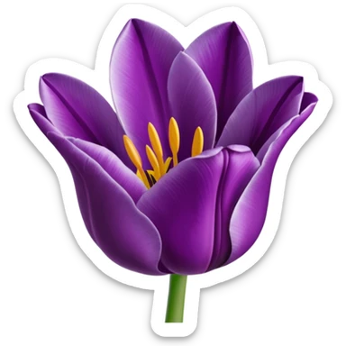 tulipan celest3 sticker