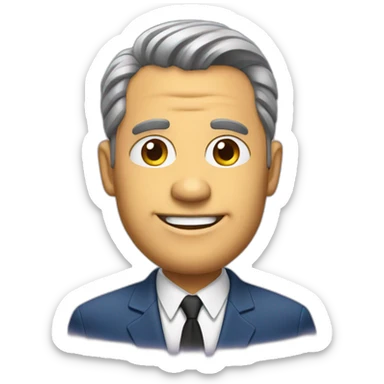 television game show host sticker