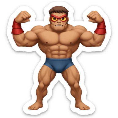 fullbody giant cyclops, fierce, muscular, one eye sticker