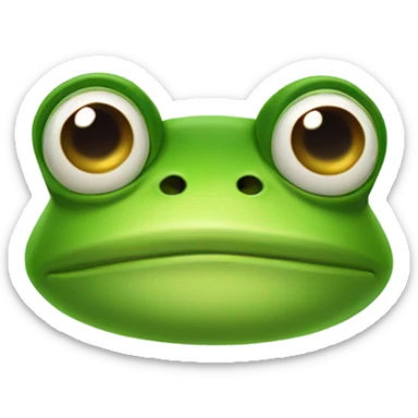 Frog with under-eye bags sticker