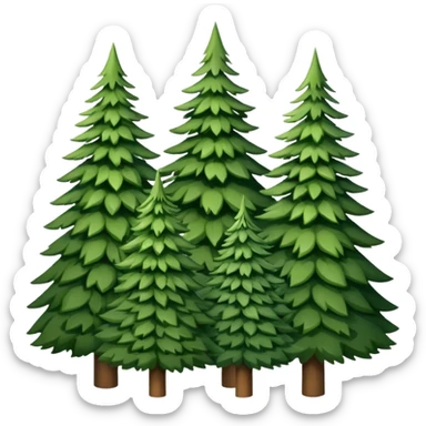 Christmas tree market sticker