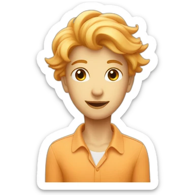 Show gravity in light orange color sticker