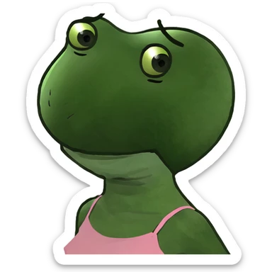 A ballerina with a head as a cappuccino  sticker