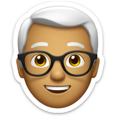 yes with glasses  sticker