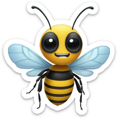 Drunk bumblebee  sticker