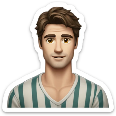 guy looklike Jacob elordi in saltburn sticker