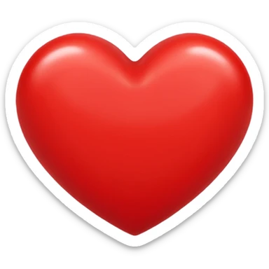 Corazón rojo sticker