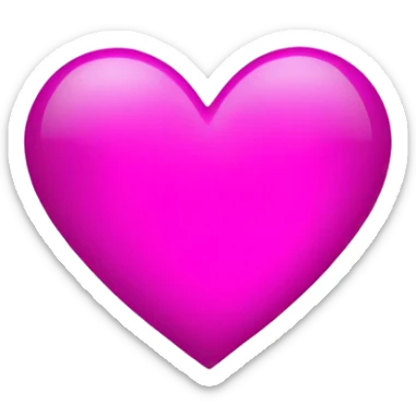 Magenta heart sticker