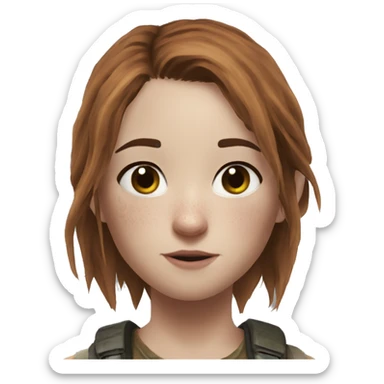 Ellie the last of us Little bit dezoom sticker