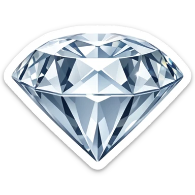 White diamond sticker