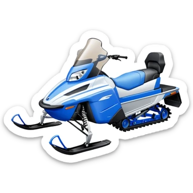 Moto neige sticker