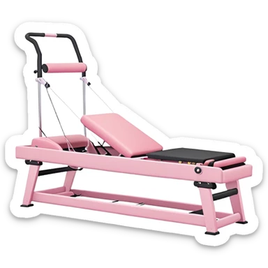 pink pilates reformer sticker