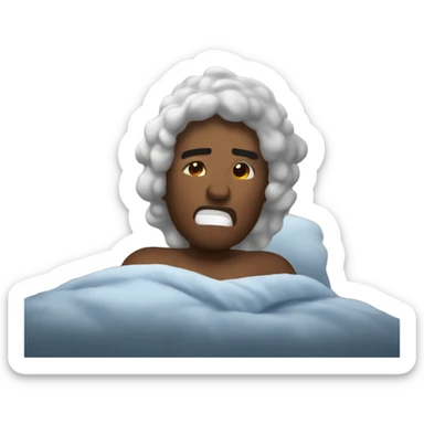 Waking up in the morning cold  sticker