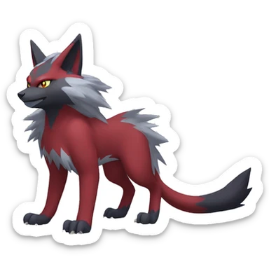 Torracat-Zoroark-Mightyena-Zorua full body sticker