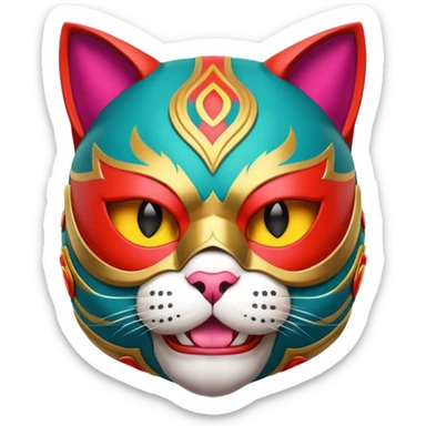 Gato luchador sticker