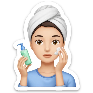 skincare routine sticker