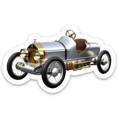  1955 Rolls Royce lowered powerful silver ghost C-3PO racing cyclekart with advanced rugged independent suspension, power steering and disc brakes  sticker