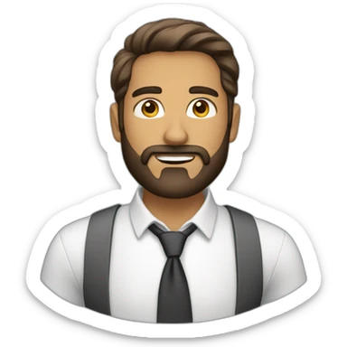 entrepreneur male with beard sticker