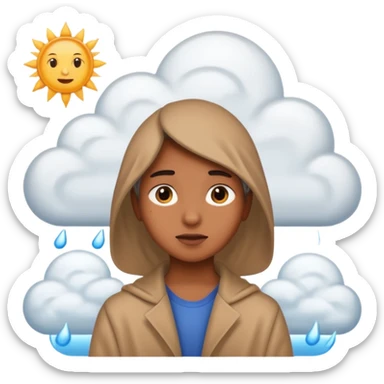create a realistic different weather situuations sticker