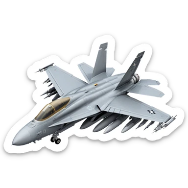 F/A-18 Hornet - McDonnell Douglas (Grey) sticker