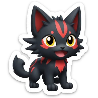 Litten-Zorua full body sticker
