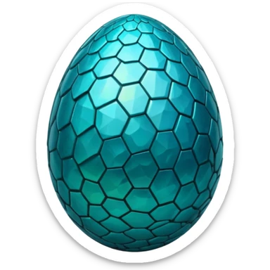 cracked blue dragon egg sticker