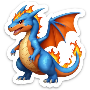 Charizard blue sticker