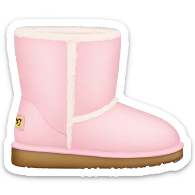 light pink uggs sticker