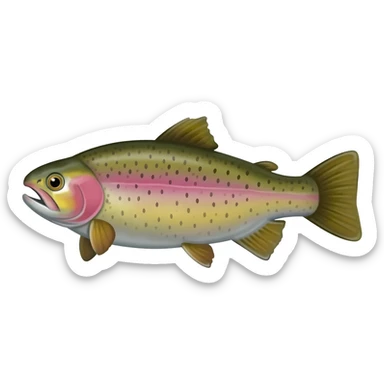 rainbow trout sticker