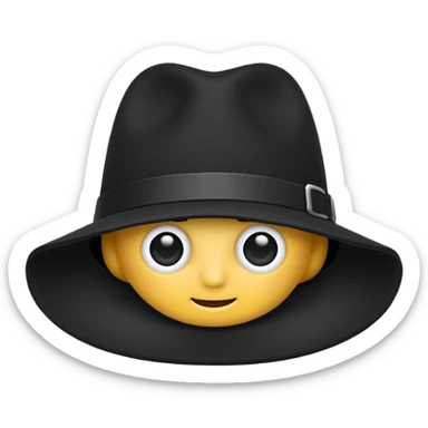 Black hat 🧢 sticker