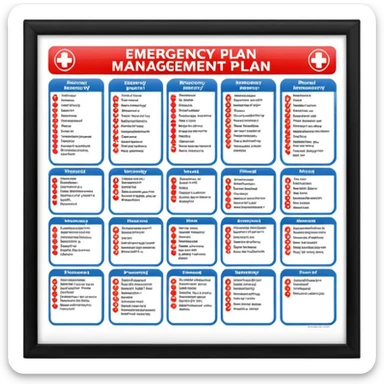 emergency management plan sticker