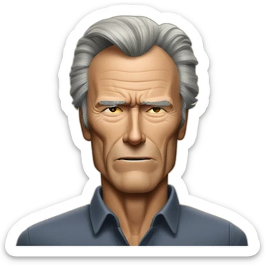 clint eastwood boring sticker