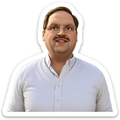 outdoor portrait of young man sticker