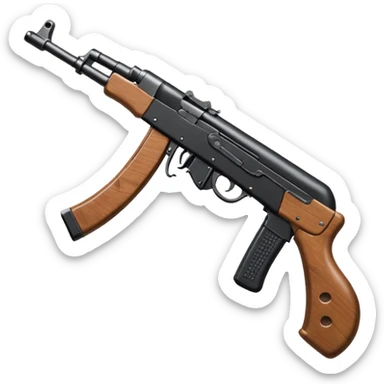 Realistic akm 47 ينظر جهة اليسار و مكتمل من جميع النواحي sticker