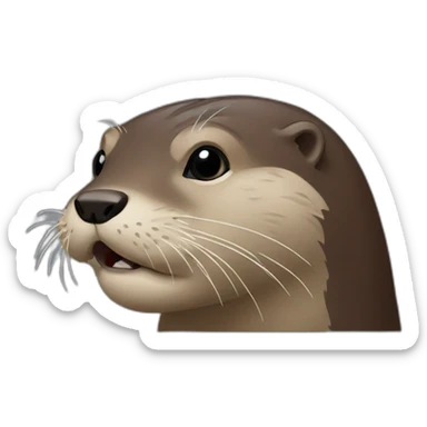 otter with bits sticker