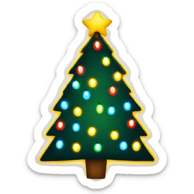 Christmas lights sticker