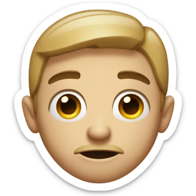 An emoji with squinted eyes, angled eyebrows, and a tight smirk, radiating quiet judgment and disapproval. sticker
