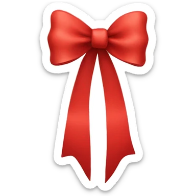 red bow  sticker