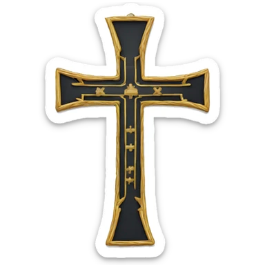 Papal cross sticker