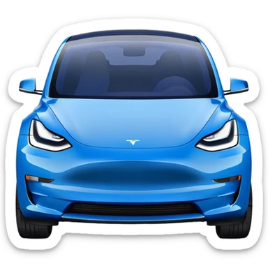 Tesla Model Y - Tesla (Model Year: 2022) (Iconic colour: Blue) sticker