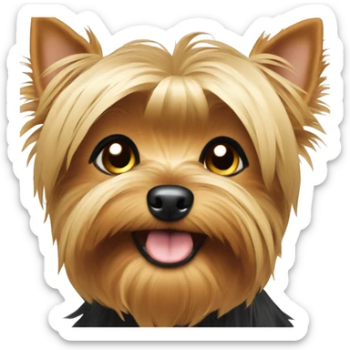 Cute yorkie dog sticker