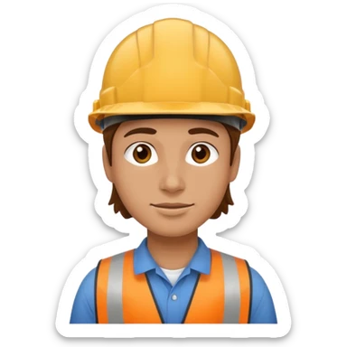 twitter with a hardhat on sticker