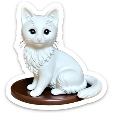 милая девушка ангел с нимбом и крыльями, с рыжими прямыми волосами по плечи, с черными макияжем глаз, тонкими бровями, с улыбкой, в стиле Apple avatar sticker