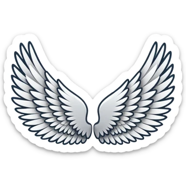 Wings both Left and right side sticker