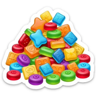 sweets and sugar sticker