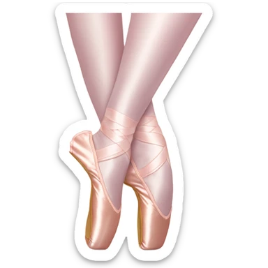 ballerina pointe shoe sticker