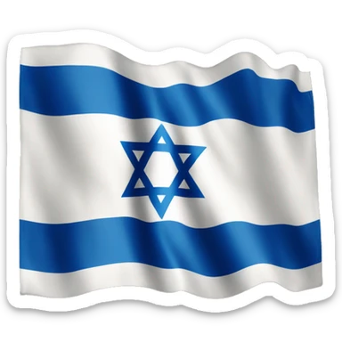 Israel flag with an x sticker
