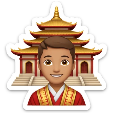 Temple visit sticker